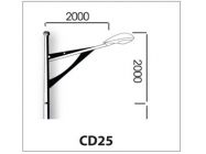 Cần đèn đơn CD25