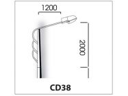 Cần đèn đơn CD38