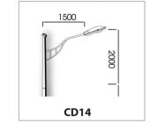 Cần đèn đơn CD14