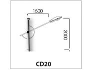 Cần đèn đơn CD20