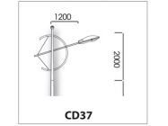 Cần đèn đơn CD37
