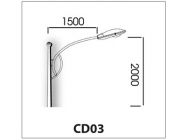 Cần đèn đơn CD3
