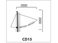 Cần đèn đơn CD15