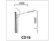 Cần đèn đơn CD18
