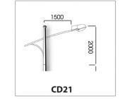 Cần đèn đơn CD21