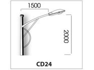 Cần đèn đơn CD24