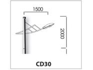 Cần đèn đơn CD30