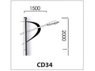 Cần đèn đơn CD34