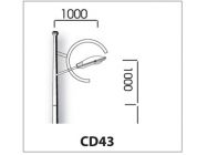 Cần đèn đơn CD43